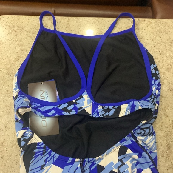 Dolfin  Blue Zephyr Geometric Swimsuit Size 40 (14) - Picture 5 of 7